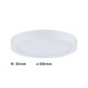Plafonnier LED rond blanc de 30 mm de hauteur et 300 mm de diamètre pour éclairage moderne