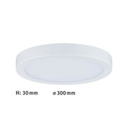 Round white LED ceiling light with 30 mm height and 300 mm diameter for modern lighting