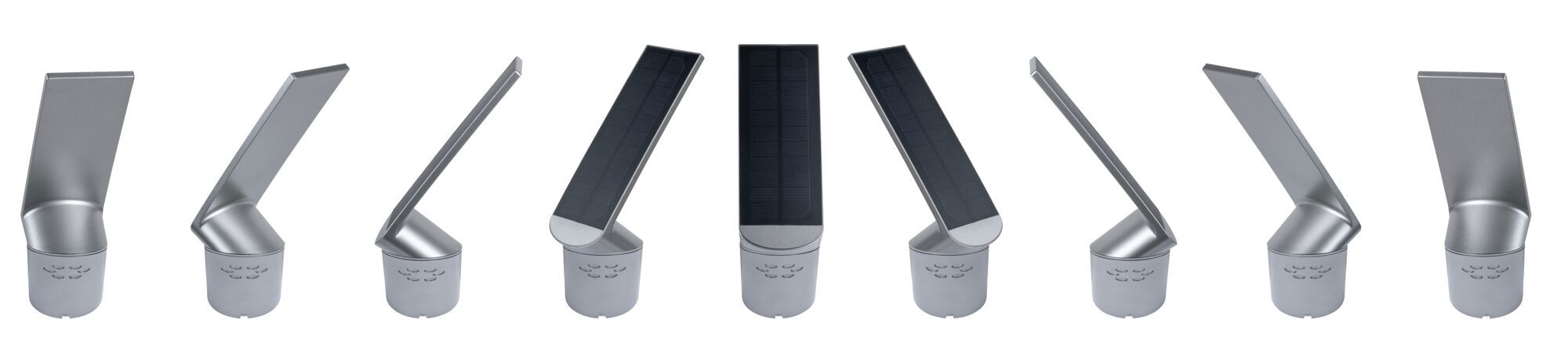 Solar LED Exterior wall luminaire Ilias Motion sensor IP44 3000K 57lm Anthracite