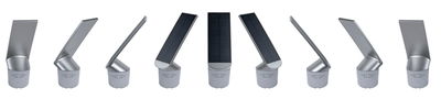 Silberner Solarleuchte-Akku mit verstellbarem Solarpanel und Aluminiumgehäuse für Außenbeleuchtung