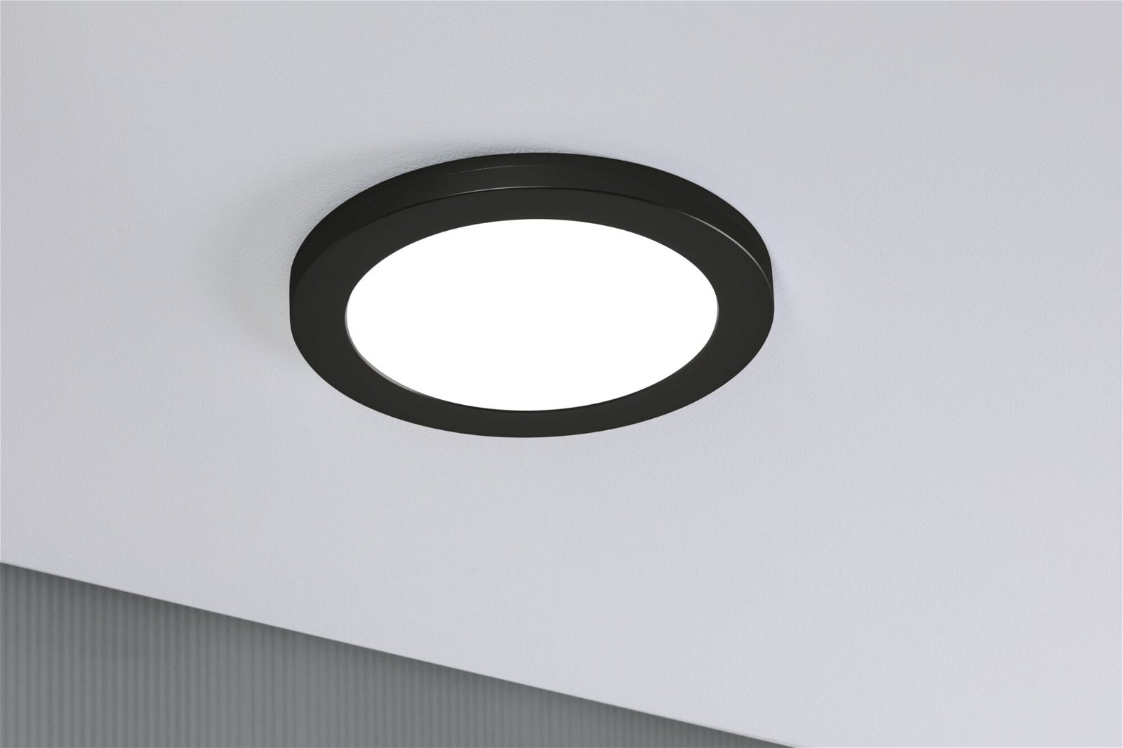 Panneau encastré LED 2in1 Cover-it rond 225mm 16,5W 1200lm 4000K Noir