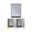 LED Leuchtspiegel Miro IP44 Tunable White 180lm 230V 11W Spiegel/Schwarz matt Rechteckiger Spiegel mit schwarzem Rahmen und Ablage, LED-Beleuchtung in 2700K und 6500K Lichtfarben.