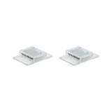 Deux connecteurs transparents en plastique pour bandes LED pour connexions flexibles