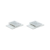Deux connecteurs transparents en plastique pour bandes LED pour connexions flexibles