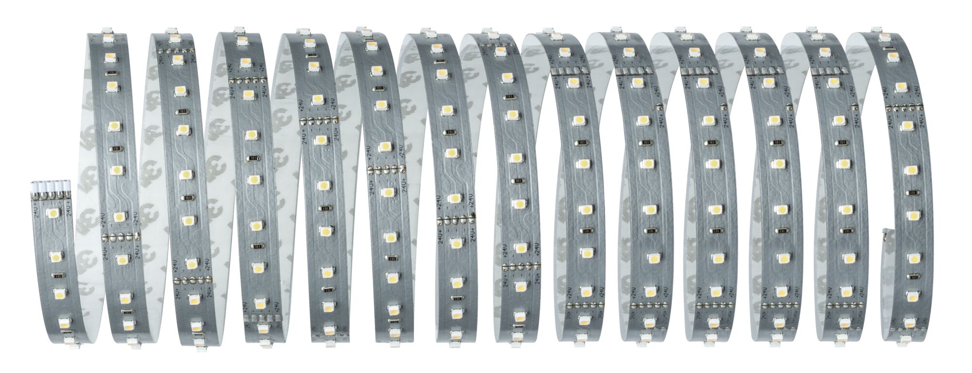 Bande LED flexible avec LEDs blanches sur support gris pour éclairage polyvalent et décoration