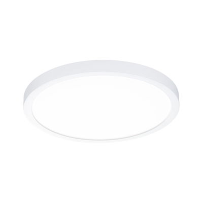 Runde weiße LED-Deckenleuchte mit schlichtem Design aus Kunststoff für moderne Innenräume