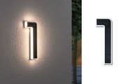 Moderne L-vormige zwarte-witte solar wandlamp met warm wit LED-licht voor buitengebruik