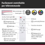 Télécommande pour lumière LED dimmable avec température de couleur Tunable White réglable et contrôle du rétroéclairage RGB