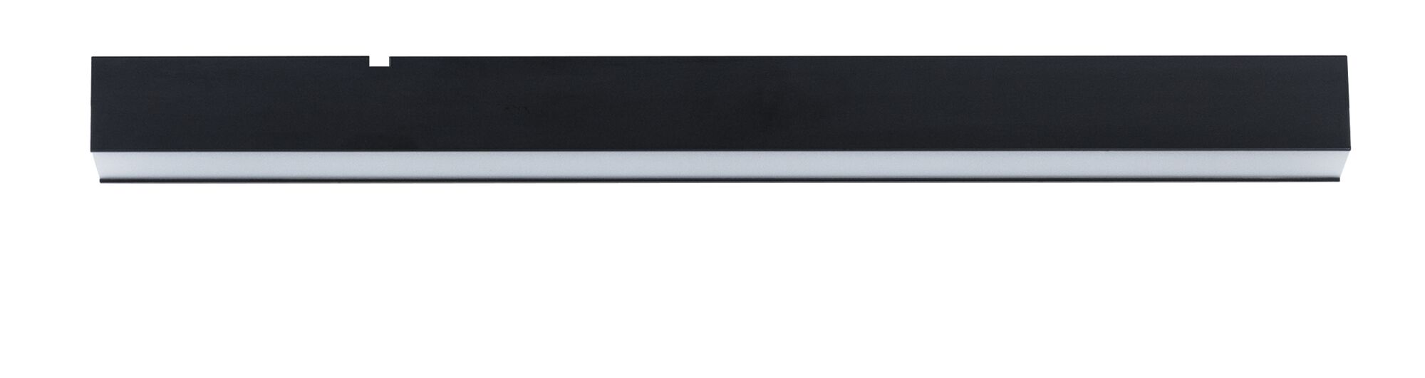 Schwarze LED-Deckenleuchte mit weißem Diffusor aus Aluminium für moderne Innenbeleuchtung