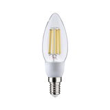 Ampoule LED bougie avec verre transparent et culot E14, éclairage économique pour intérieur
