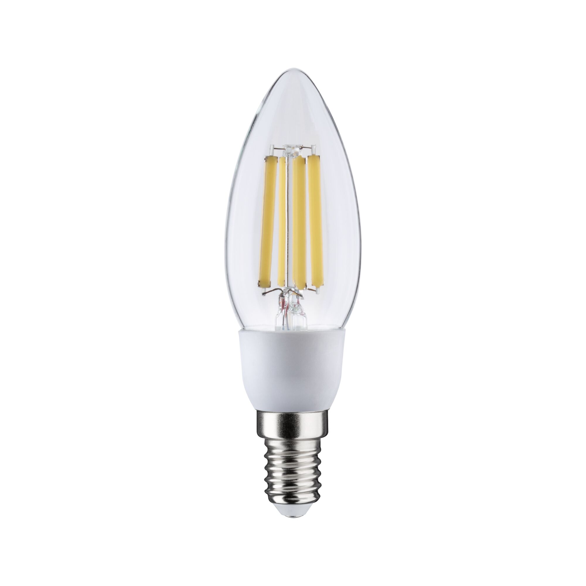 LED-lys med klar glas og E14-fatning, energibesparende pære til boligindretning