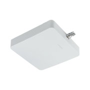 Weißes quadratisches LED-Panel aus Kunststoff mit Metallclip für Deckenmontage