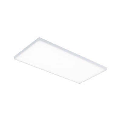 Flaches rechteckiges LED-Panel in Weiß mit Aluminiumrahmen für moderne Raumbeleuchtung