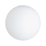 Ronde witte glazen plafondlamp voor moderne woonverlichting met energiezuinige LED-techniek