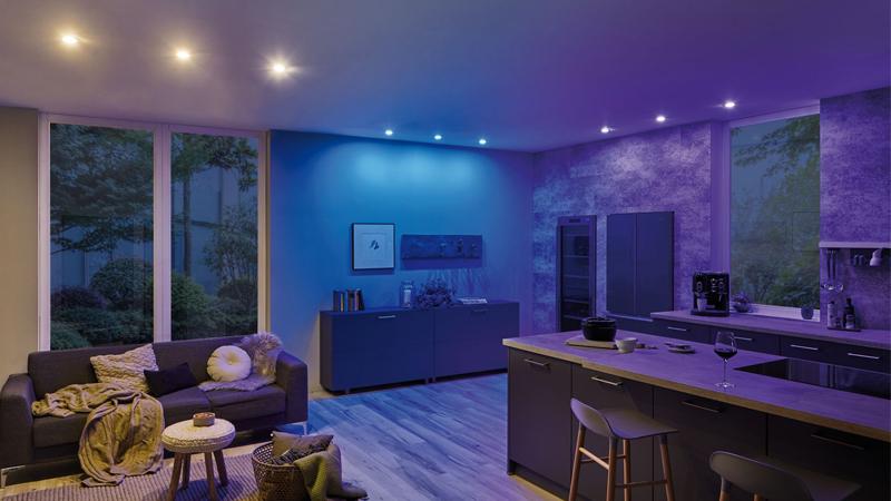 Paulmann Einbauleuchten für buntes Licht in deinem Wohnraum Bunte Einbauleuchten für jede Stimmung