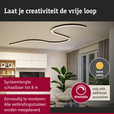 Modern LED-plafondlicht in warmwit, schaalbaar tot 8 m, dimbaar met extra accessoires