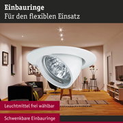 Premium Einbauleuchte rund 99mm 45° GU5,3 max. 50W 12V dimmbar Weiß