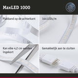 MaxLED 1000 LED-strip met plakband, 144 LEDs per meter, elke 4,2 cm in te korten, eenvoudig aan te sluiten