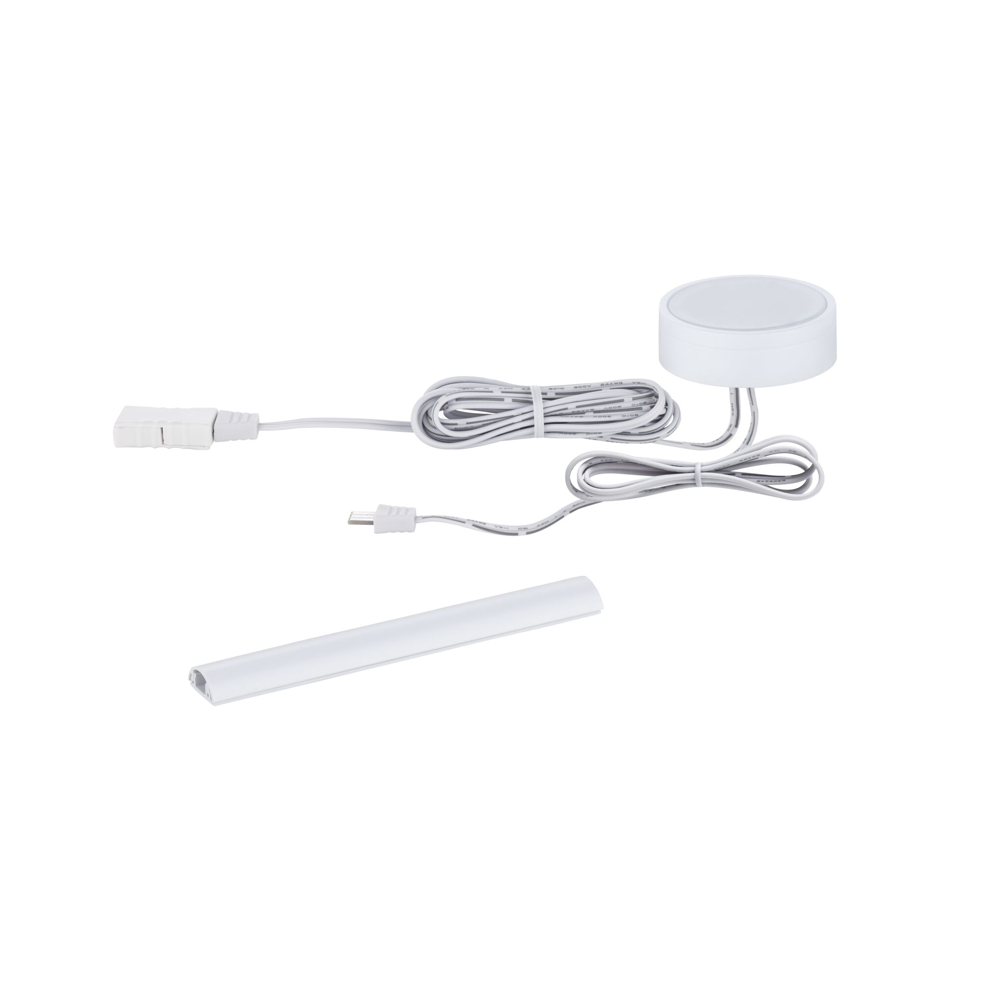 White LED light module with cable and plastic cover for versatile lighting applications