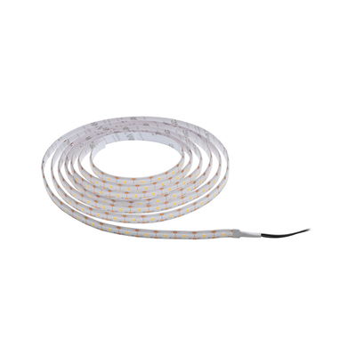 Flexible LED strip with white LEDs and transparent coating for versatile lighting applications