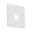 LED Recessed wall luminaire Wall angular 78x35mm 1,1W 65lm 230V 2700K White White square LED recessed wall light with oval cutout for modern indoor lighting solutions