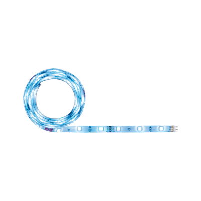Bande LED flexible blanche avec lueur bleue pour éclairage décoratif et accents d’ambiance