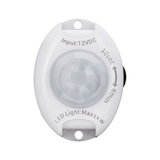 Détecteur de mouvement LED blanc en plastique avec entrée 12V et puissance max 24W pour contrôle lumière