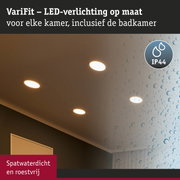 VariFit LED inbouwspot met IP44, spatwaterdicht en roestvrij voor badkamerverlichting