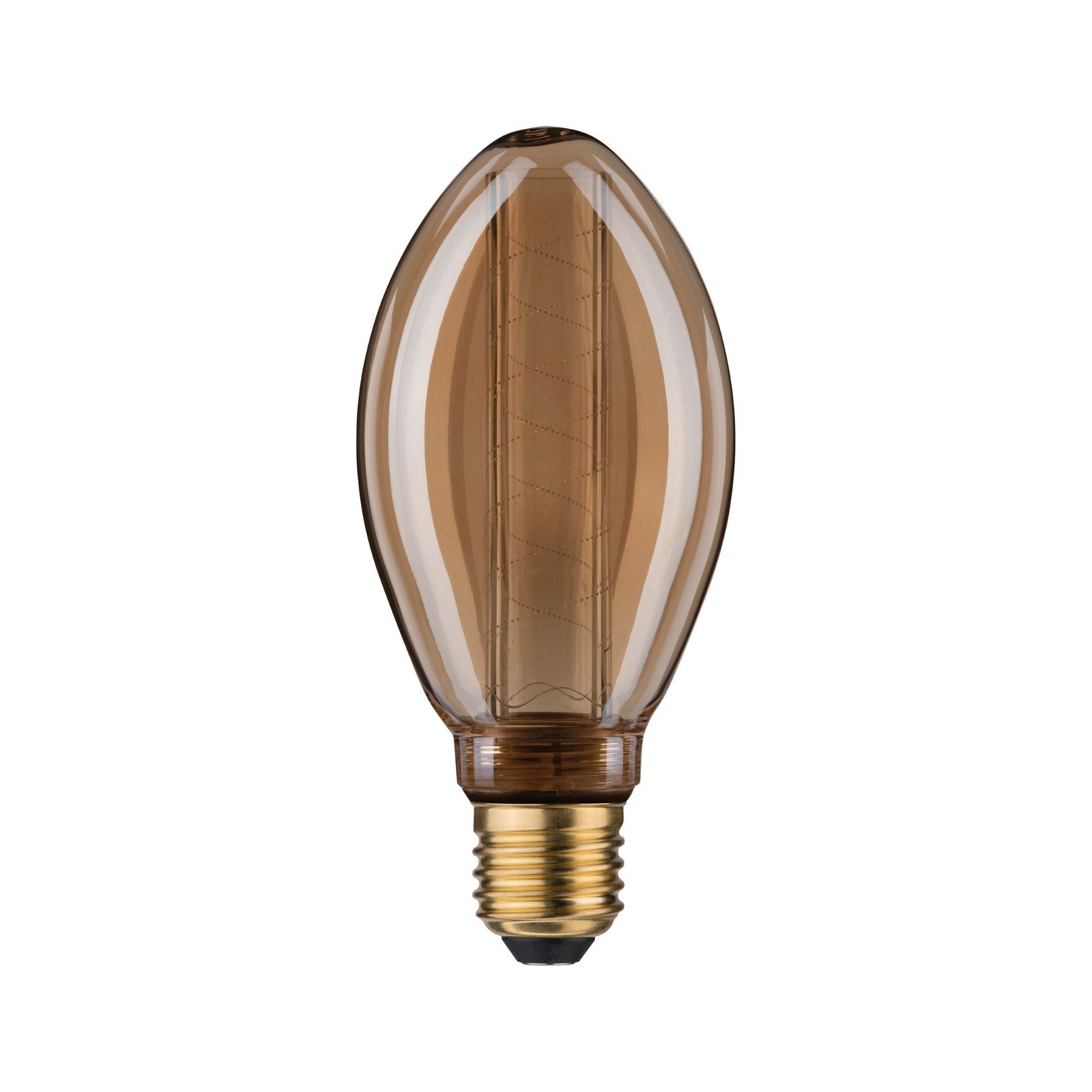 Inner Glow Edition LED Pear Internal corn spiral pattern E27 230V 120lm 3,6W 1800K dimmable Gold