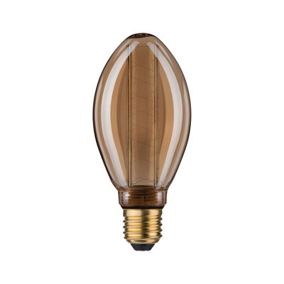 Brown glass LED bulb with E27 base for decorative lighting and energy-efficient lamps