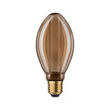 Brown glass LED bulb with E27 base for decorative lighting and energy-efficient lamps