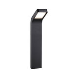 Moderne sort metal LED-sti belysning med varmt hvidt lys til udendørs brug