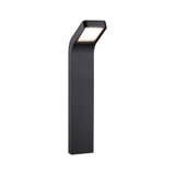 Moderne sort metal LED-sti belysning med varmt hvidt lys til udendørs brug