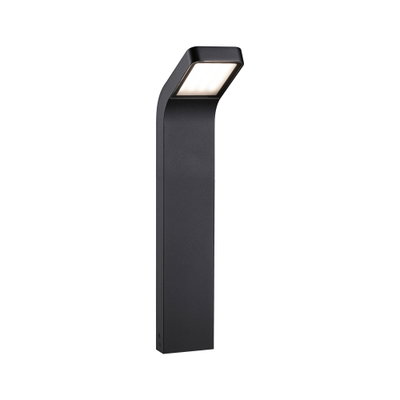 Moderne sort metal LED-sti belysning med varmt hvidt lys til udendørs brug