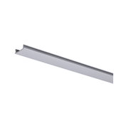 Längliches Aluminiumprofil in Silber für LED-Beleuchtung mit schmalem Design und glatter Oberfläche