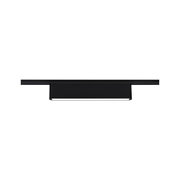 Black metal LED ceiling light with rectangular shape and energy-saving illumination