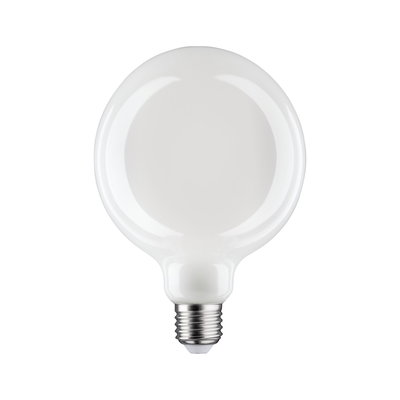 Ronde witte LED-lamp met E27-fitting van glas voor energiezuinige verlichting