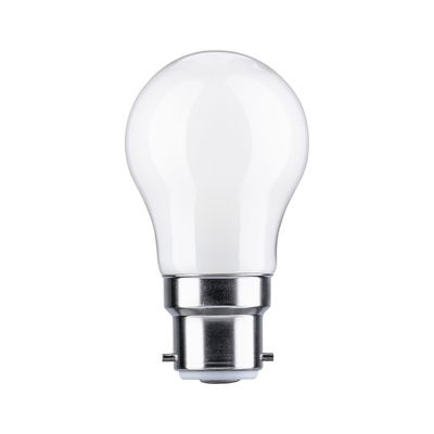 Witte LED-lamp met metalen fitting voor energiezuinige verlichting thuis