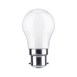 White LED light bulb with metal base for energy-efficient home lighting