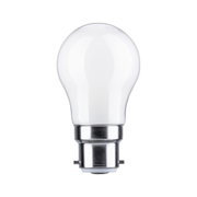 White LED light bulb with metal base for energy-efficient home lighting