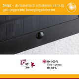 Zwarte solar bewegingssensor met 90° detectiehoek en 3 meter bereik voor energiezuinige verlichting