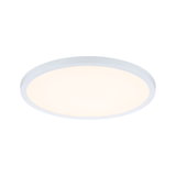 Round white LED ceiling light with warm white glow for energy-efficient room lighting
