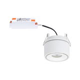 Witte LED inbouwspot met aparte voeding, ronde aluminium binnenverlichting