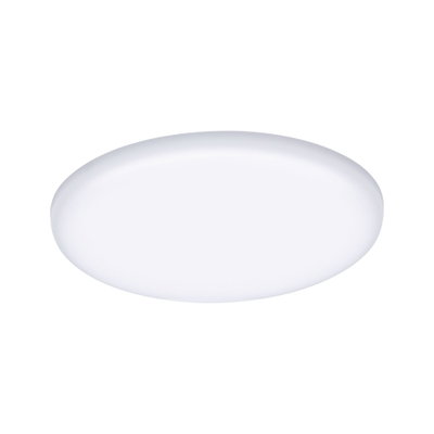 Rund hvid LED-loftslampe med mat plastdiffuser til moderne rumbelysning