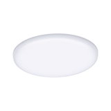 Round white LED ceiling light with matte plastic diffuser for modern room lighting