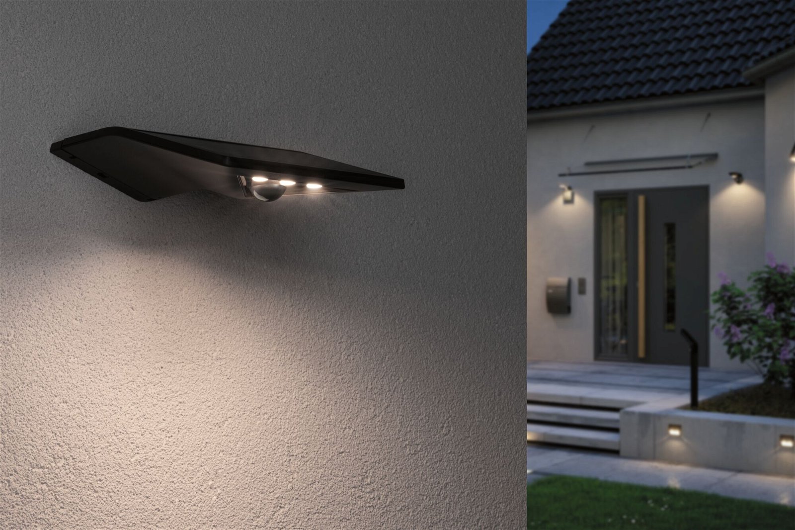 Solar LED-huisnummerverlichting Smart Home Zigbee Yoko IP44 3000K 42lm Antraciet