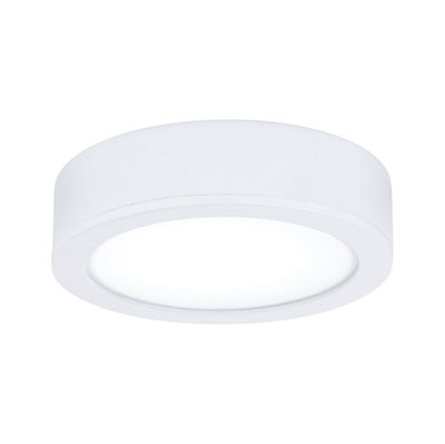 Plafonnier LED rond blanc en plastique avec lumière diffuse pour intérieurs modernes