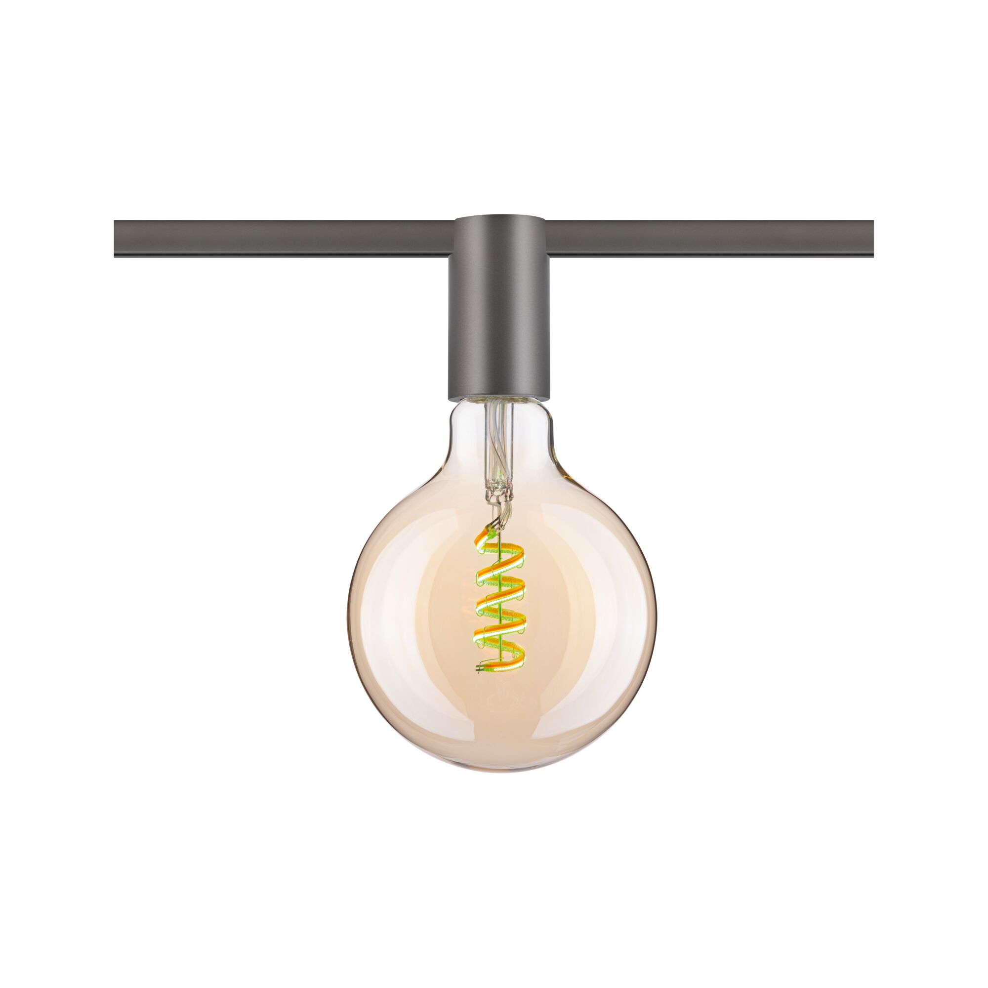 URail Schienenspot Socket E27 max. 20W dimmbar 230V Titanium
