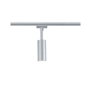 Modern silver metal LED ceiling spotlight with cylindrical design for accent lighting