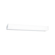 White plastic LED ceiling light with modern design for energy-efficient room illumination